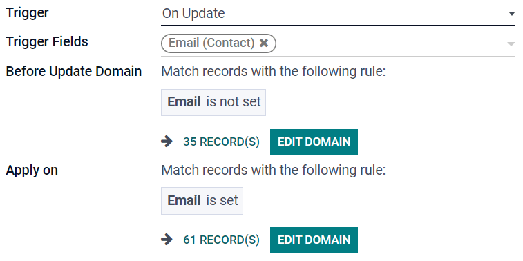 Ví dụ về trình kích hoạt cập nhật trên